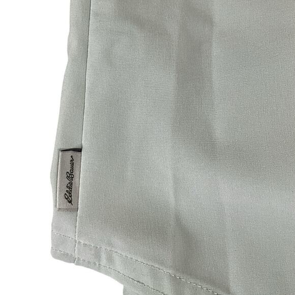 Eddie Bauer Long Sleeve NWOT Light Weight Button Down Blouse Light Mint Green Lg - Picture 14 of 14